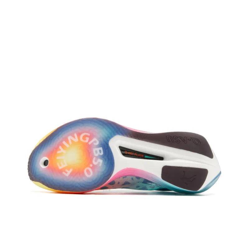 Qiaodan Men's FeiYing PB 5.0 - Drifting Sand Blue/Sun Orange