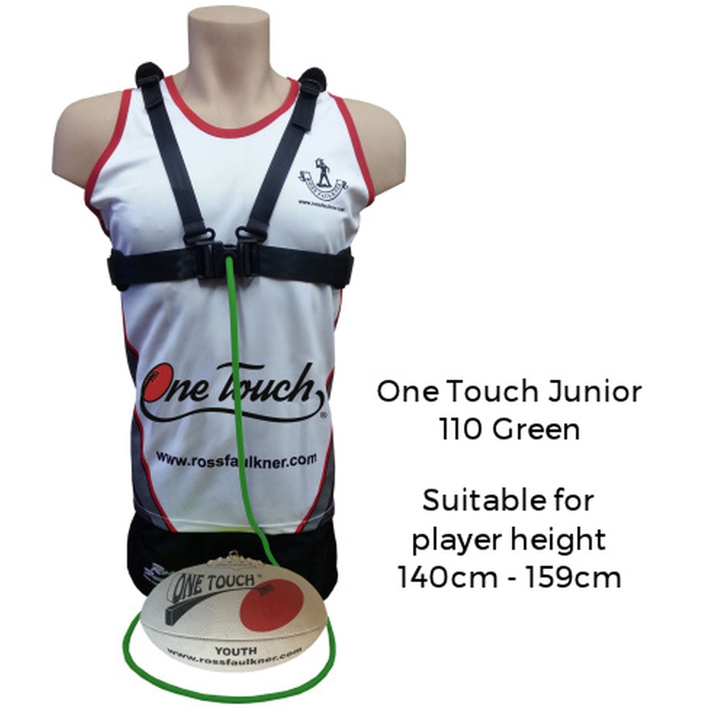 Ross Faulkner One Touch Junior Football Trainer - GREEN