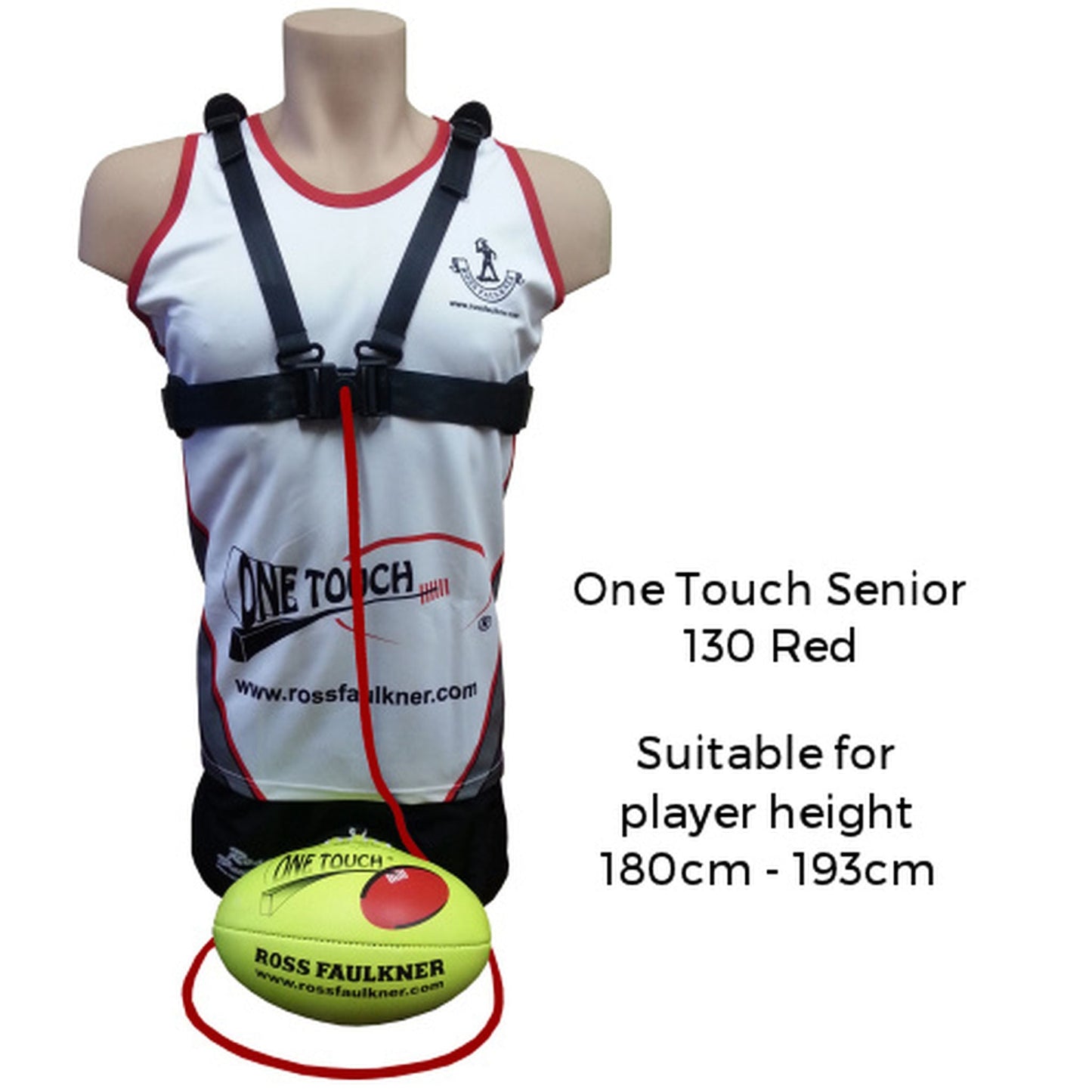 Ross Faulkner One Touch Senior Football Trainer - RED