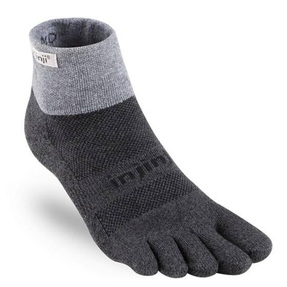 Injinji Trail 2.0 | Midweight | Mini-Crew | Granite