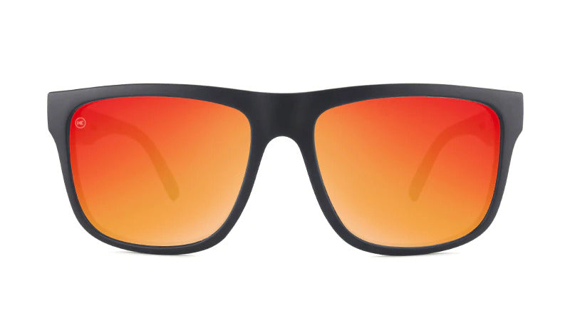 Knockaround Sunglasses | Torrey Pines | Matte Black / Red Sunset