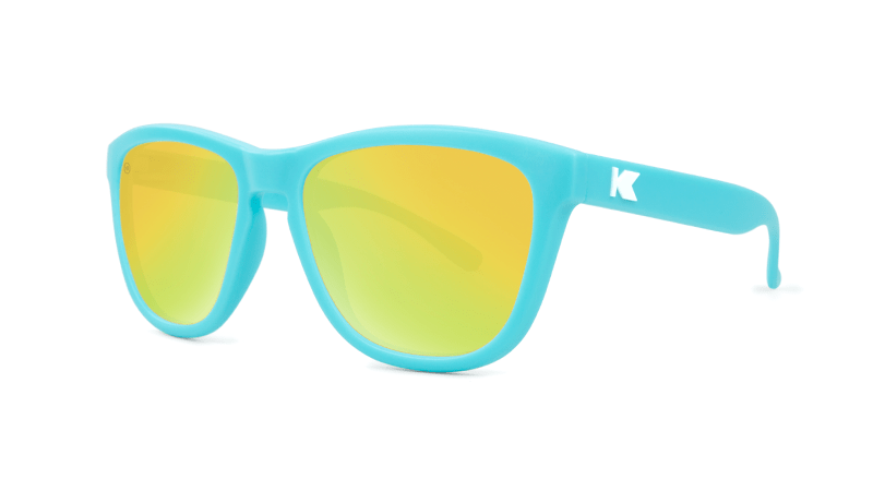 Knockaround Sunglasses | Kids Premiums | Matte Blue / Yellow