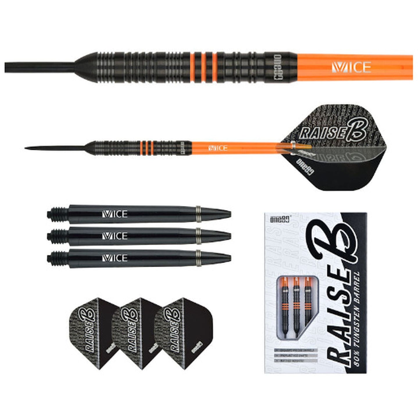 ONE80 Raise B 80% Tungsten Darts