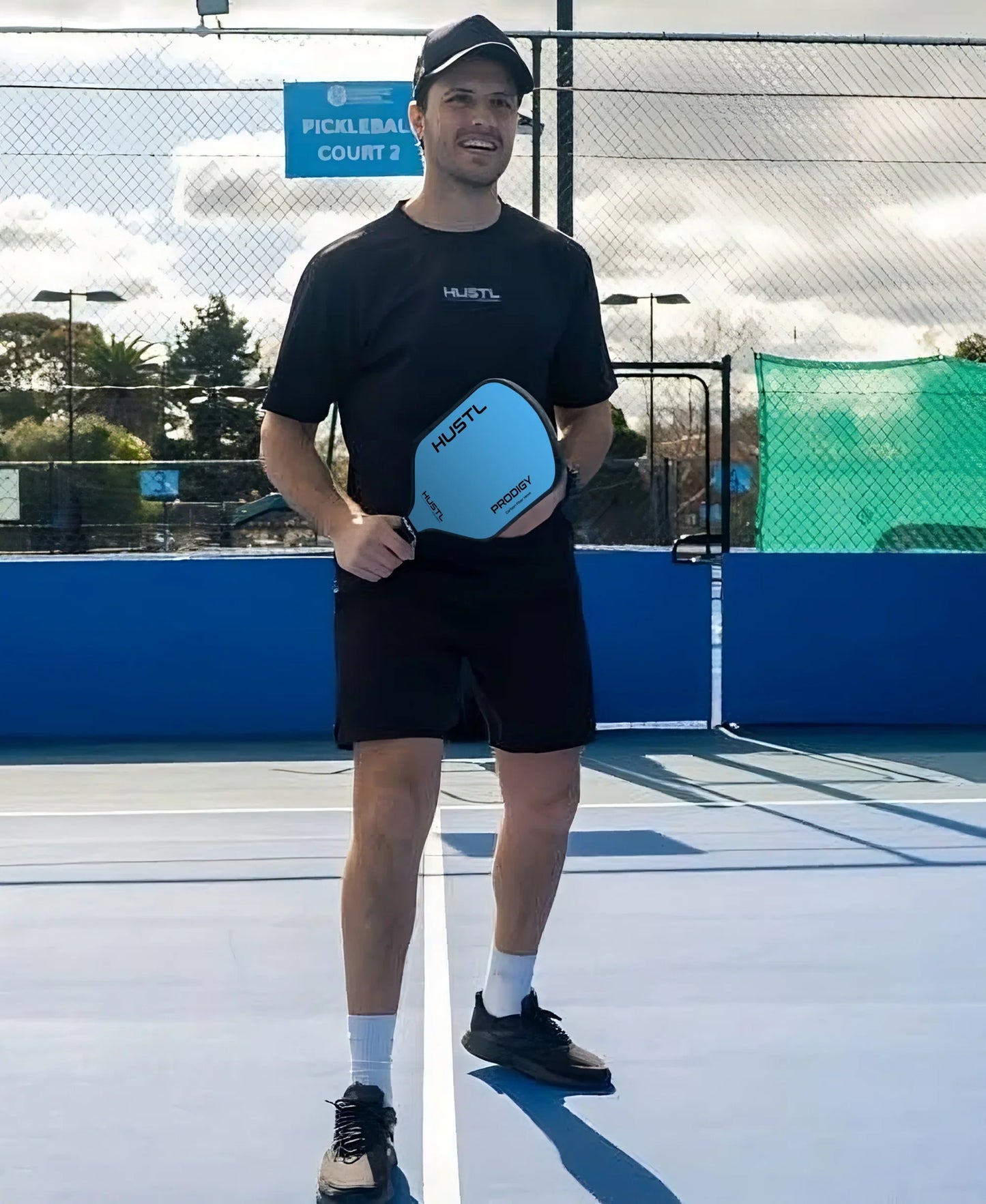 HUSTL Prodigy Raw Carbon 14mm Pickleball Paddle