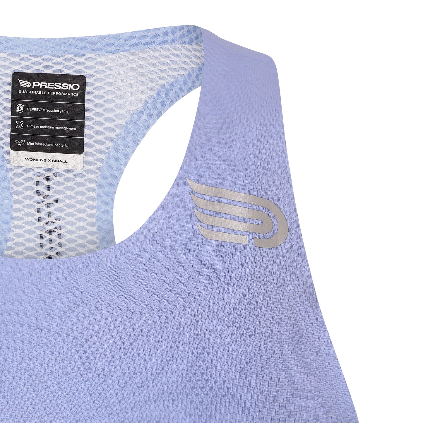 Pressio Women¡¯s Run Elite Singlet - CBL/SLV