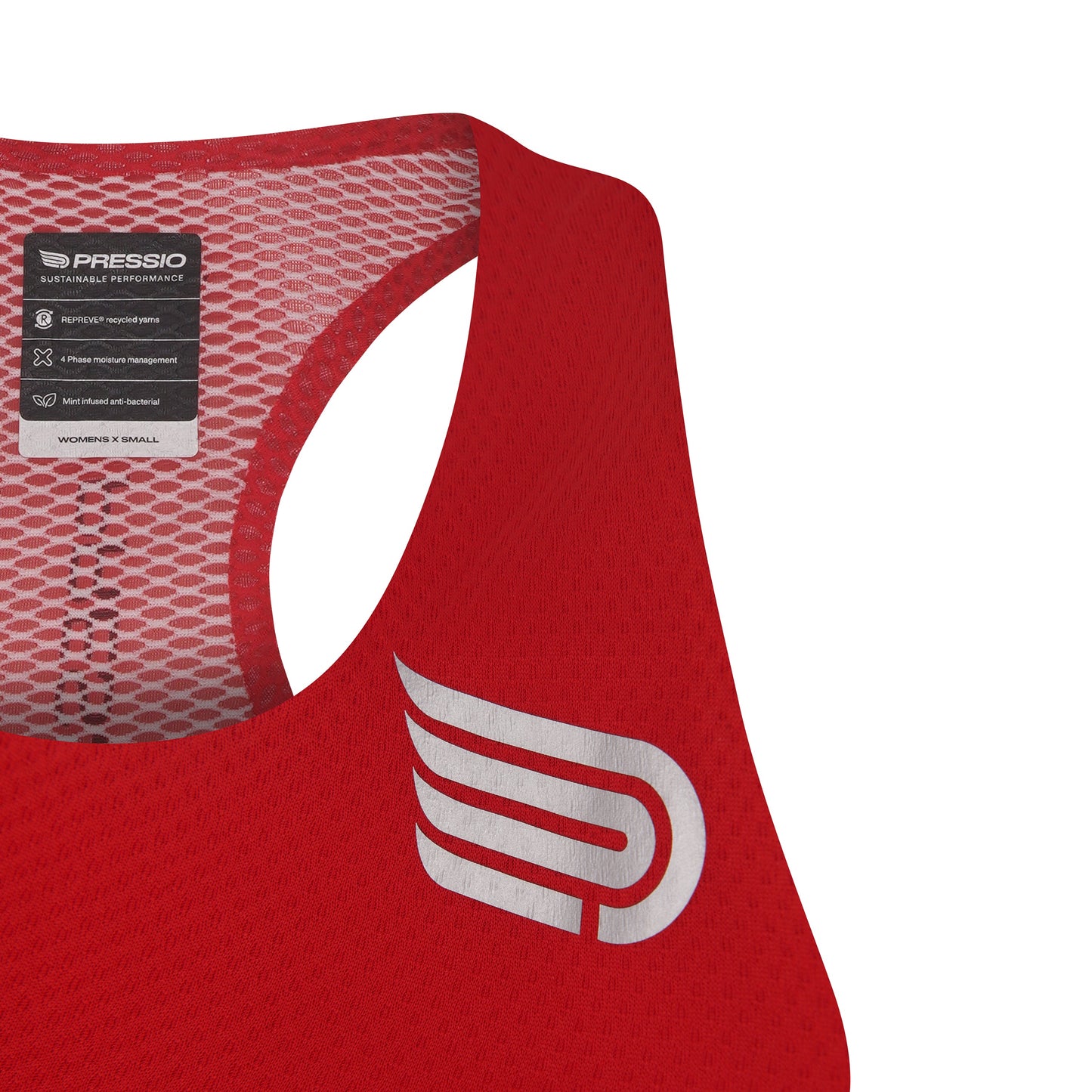 Pressio Women¡¯s Run Elite Singlet - FRD/SLV