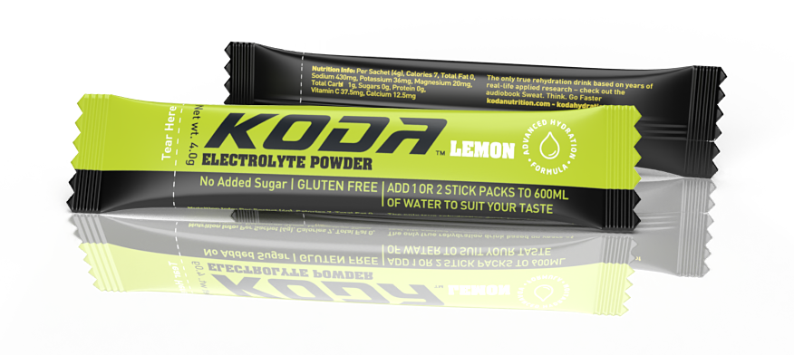 Koda Electrolyte Powder Stick 80g (20 Stick Packs) - Lemon