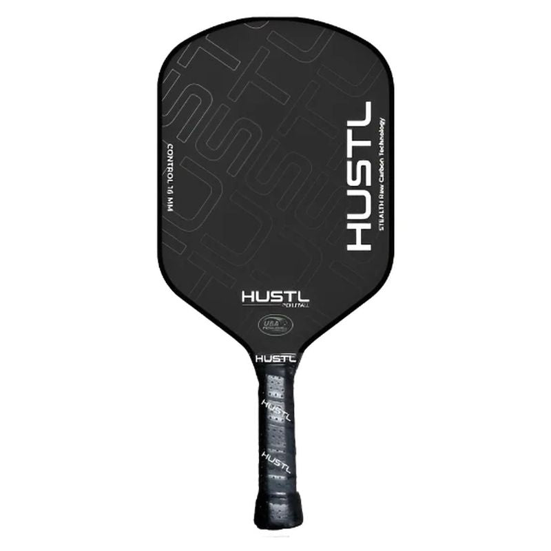 HUSTL Stealth Control Raw Carbon 16mm Pickleball Paddle