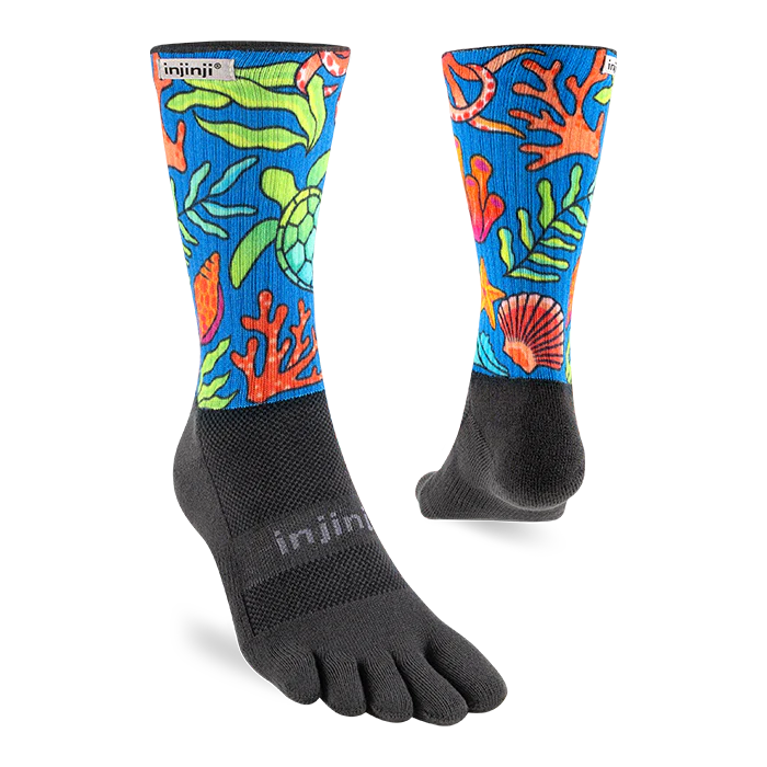 Injinji Trail Sock | Midweight | Crew Length | Ocean