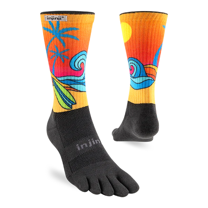 Injinji Trail Sock | Midweight | Crew Length | Surf