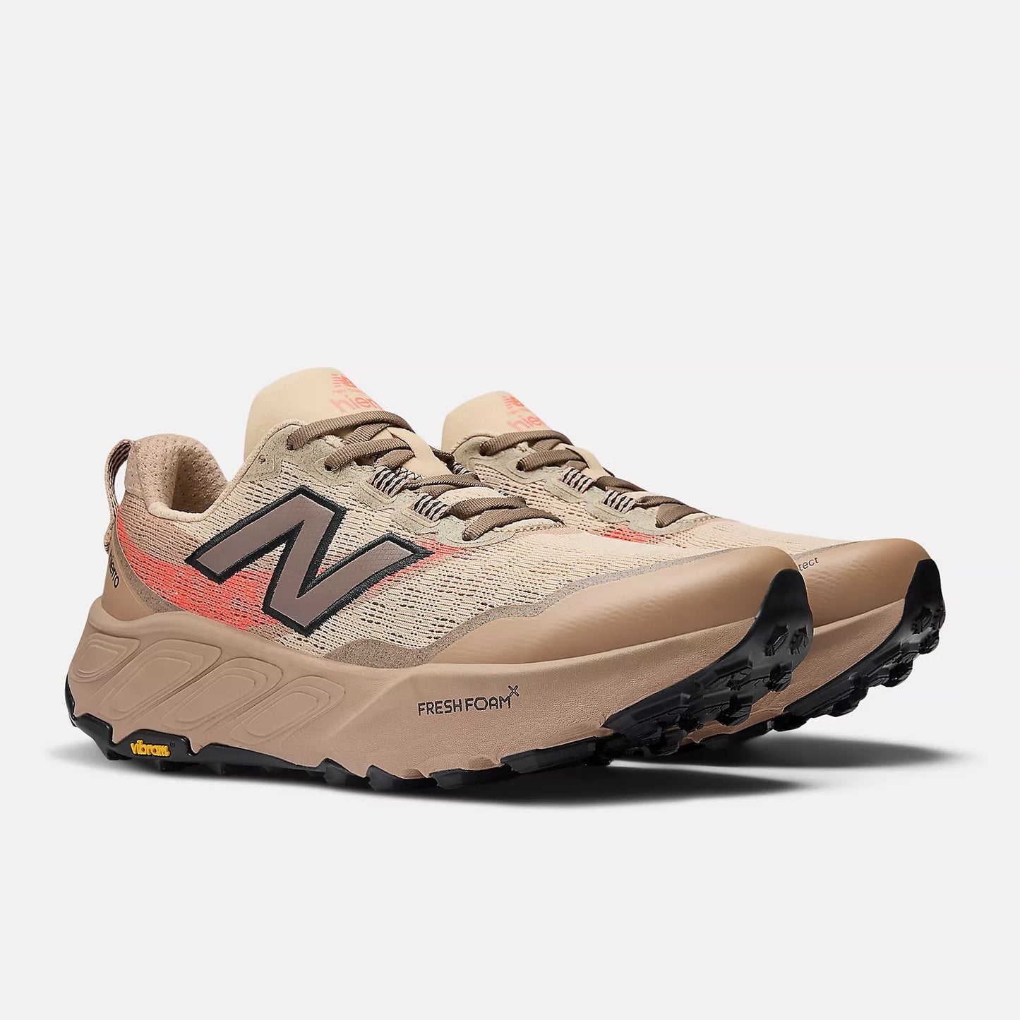 New Balance Fresh Foam X Hierro v9 Wide | Desert Clay / Earth Shadow / Urgent Red | Mens