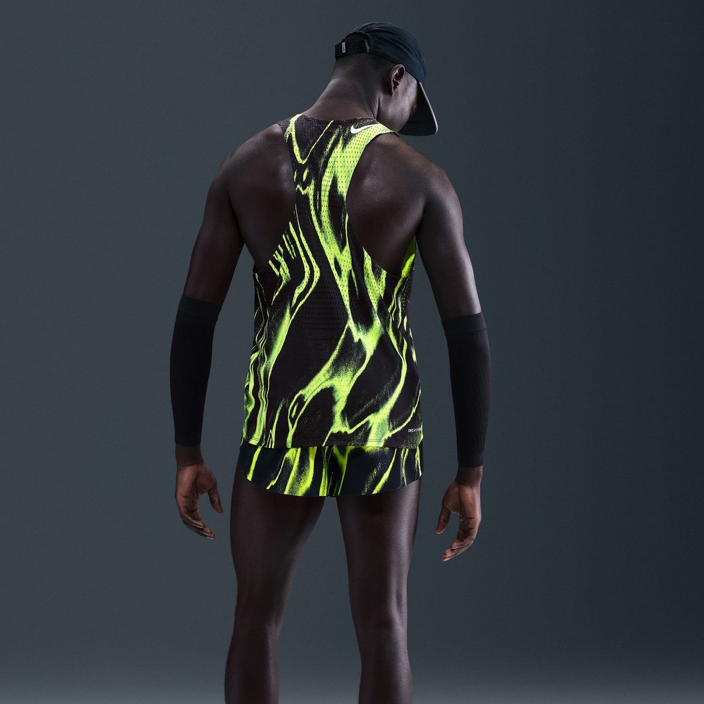 Nike AeroSwift Elite Entry Singlet | Volt / White | Mens