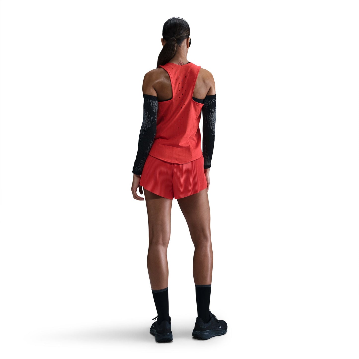 Nike AeroSwift Singlet | Light Crimson / Black | Womens