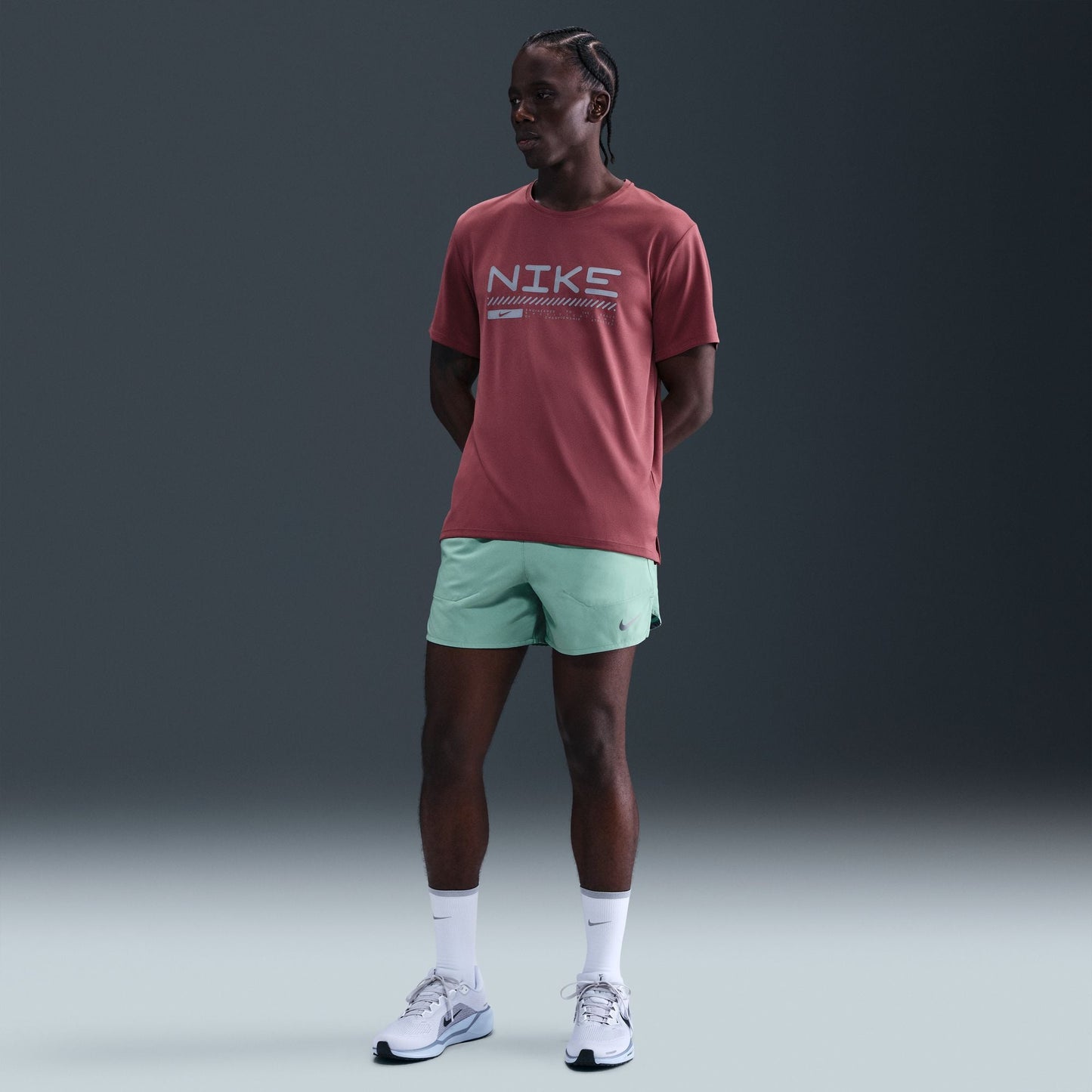 Nike Stride 5" Shorts | Cannon / Black | Mens