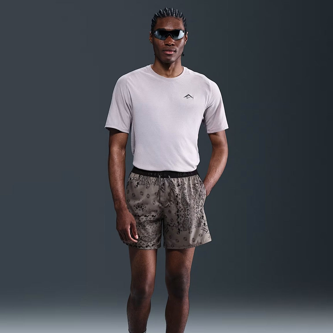 Nike Trail Dri-FIT Shorts | Cave Stone / Black | Mens