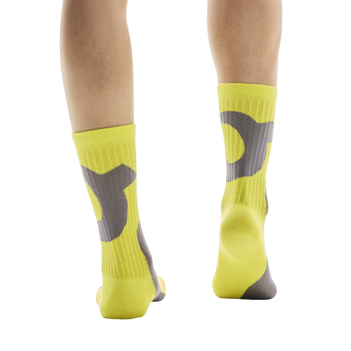 On Liquid Logo Sock High 2 pack | Lime / Eclipse