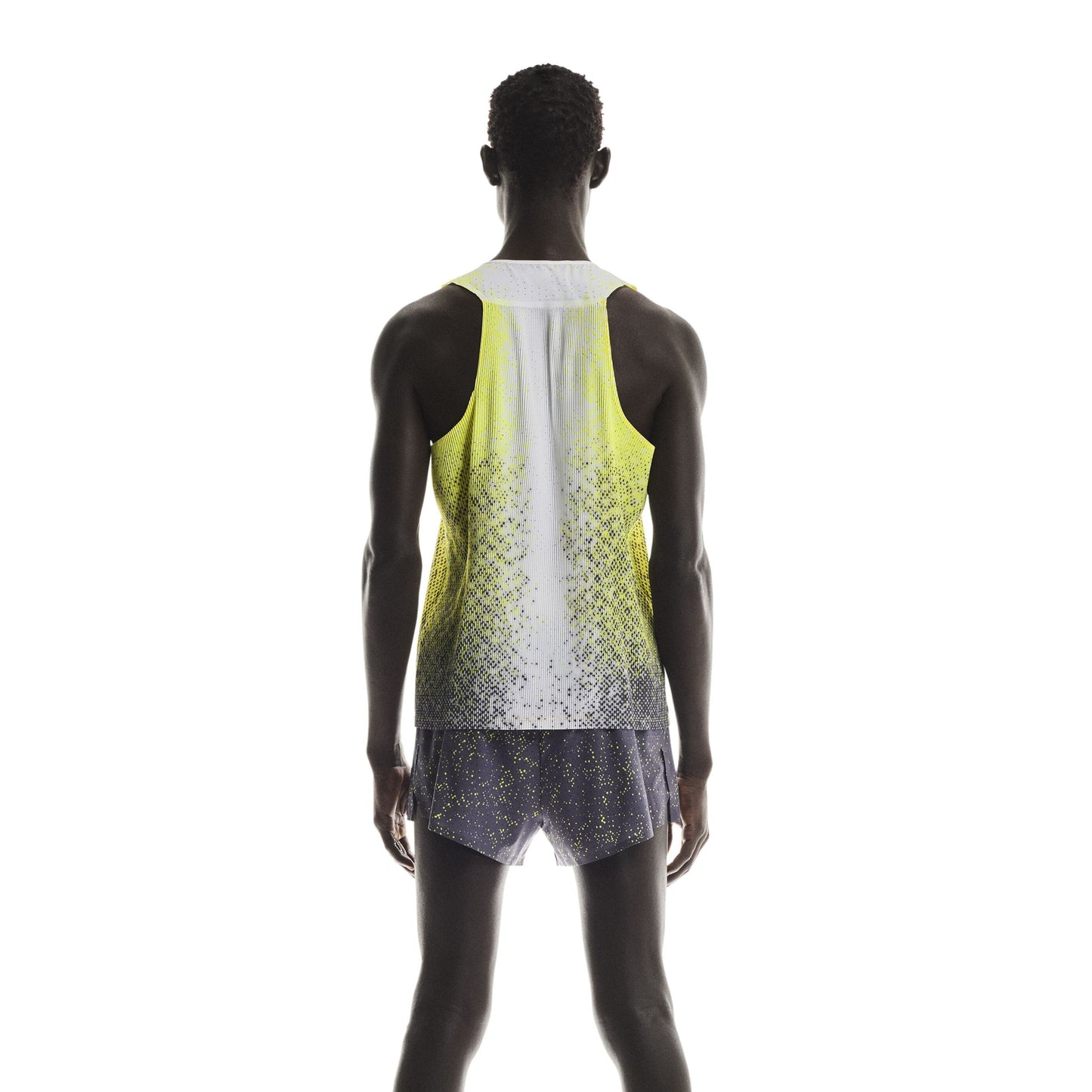 On Race Singlet | Lime | Mens