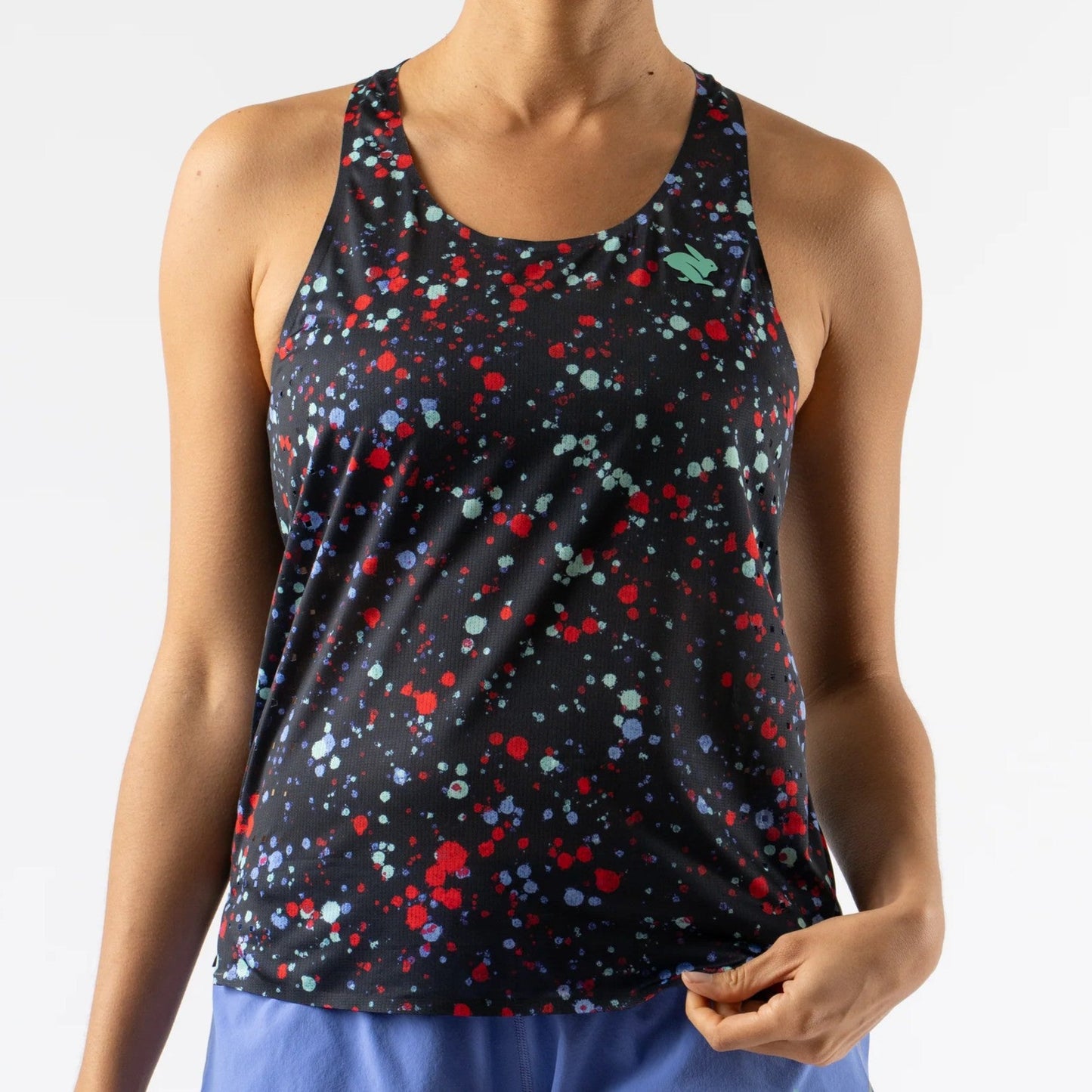 rabbit Go Time Tank | Stretch Limo Splatter | Womens