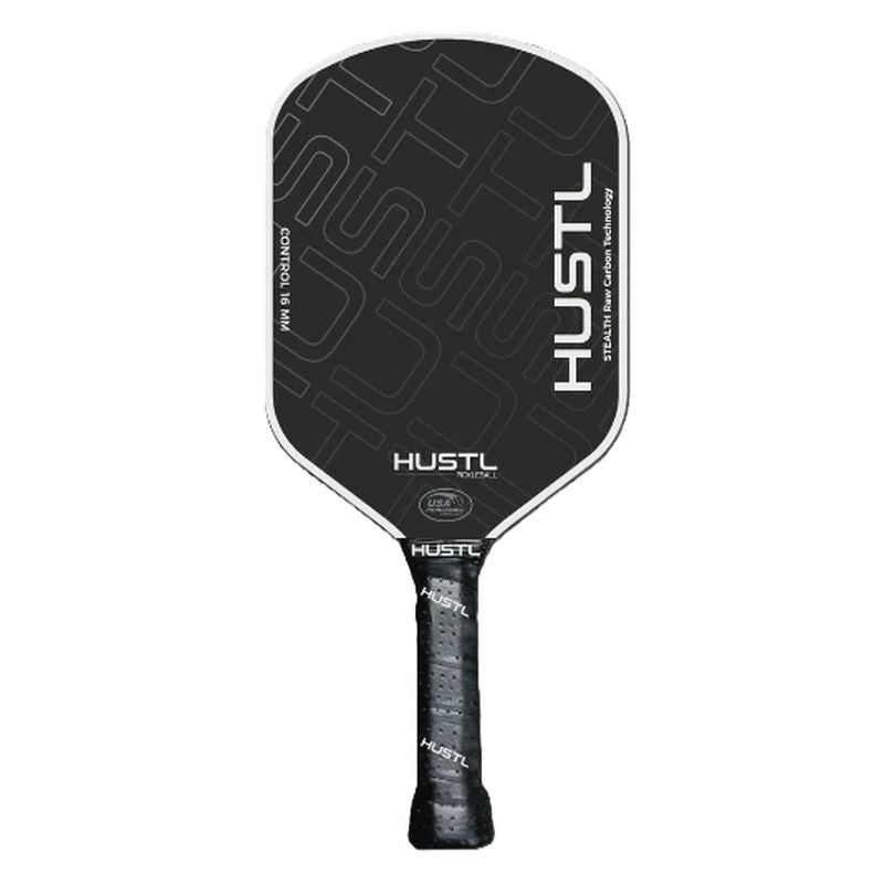 HUSTL Stealth Control Raw Carbon 16mm Pickleball Paddle