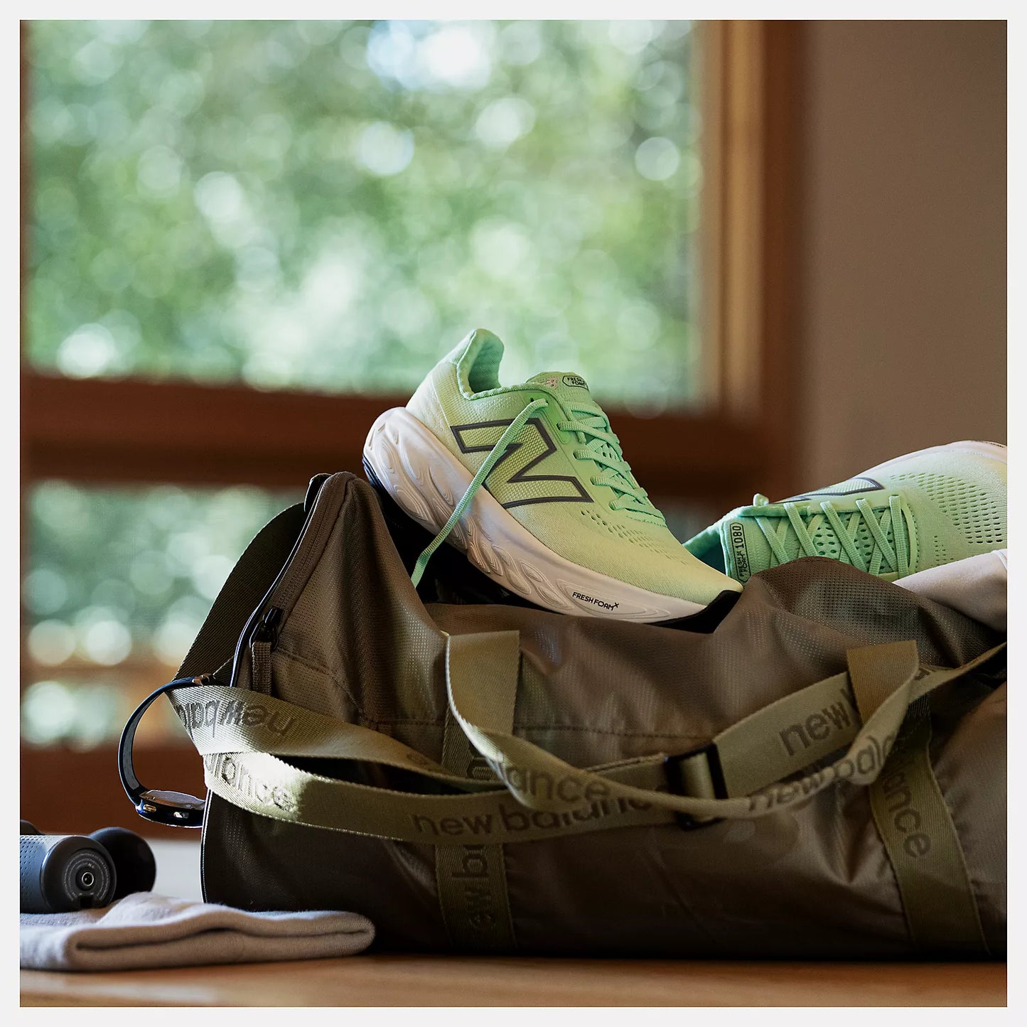 New Balance Women's Fresh Foam X 1080 v14 - Sweetgrass/Reflection/Silver Metallic