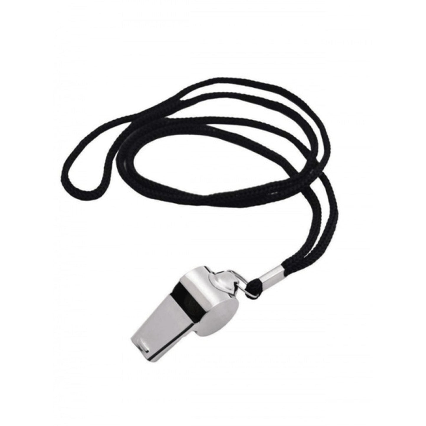 Nomis Large Metal Whistle with Lanyard