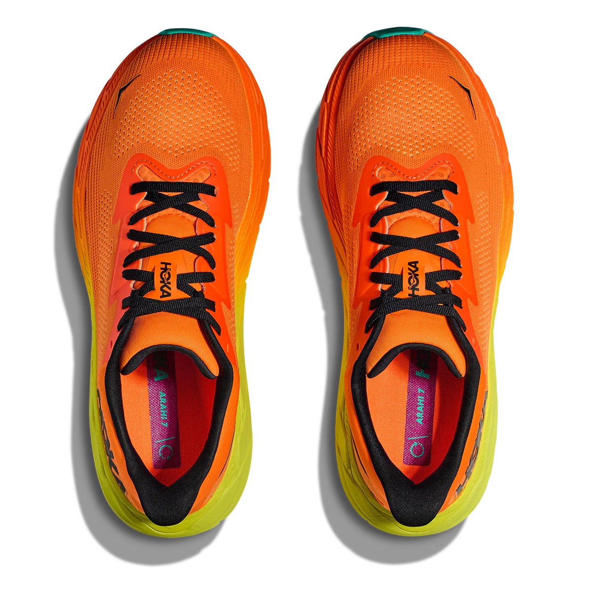 HOKA Men's Arahi 7 - Electric Tangerine/Black