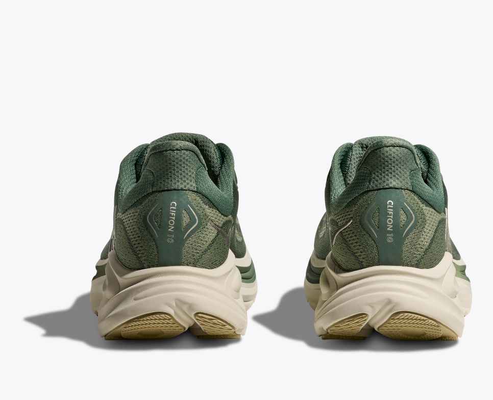 HOKA Men's Clifton 10 Wide - Fern/Truffle Salt