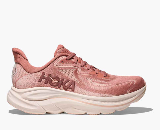 HOKA Women's Clifton 10 Wide - Blush/Rose Latte
