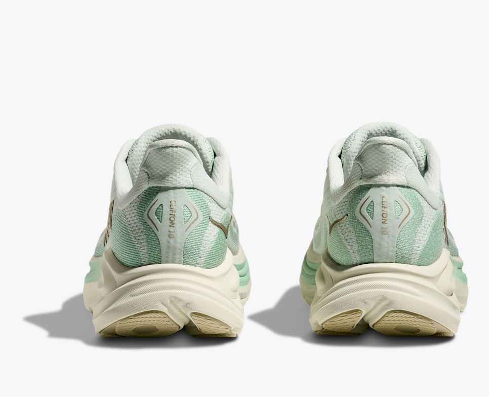 HOKA Women's Clifton 10 Wide - Sea Glass/Jadeite