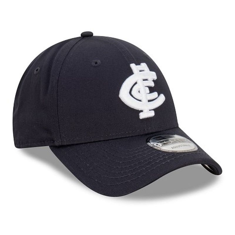 New Era Carlton Blues Official Team Colours 9FORTY Cloth Strap