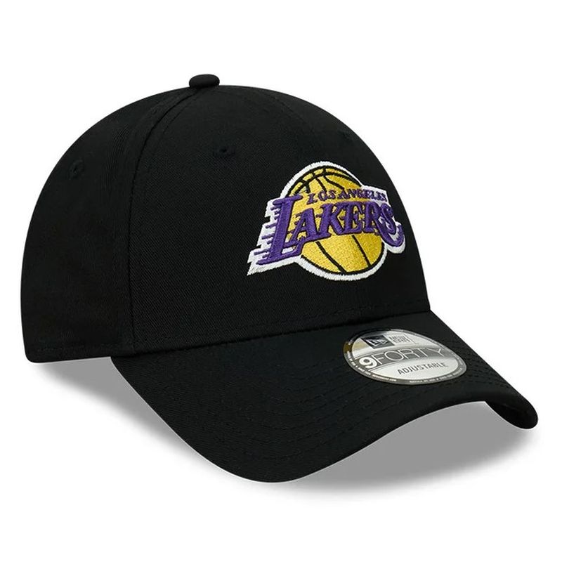 New Era Los Angeles Lakers NBA Essentials Black OTC 9FORTY Cloth Strap