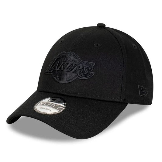 New Era Los Angeles Lakers NBA Essentials Black on Black 9FORTY Cloth Strap