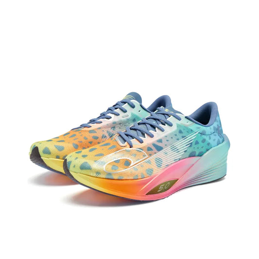 Qiaodan Men's FeiYing PB 5.0 - Drifting Sand Blue/Sun Orange