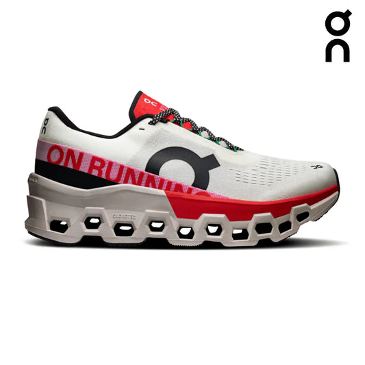 ON Women's CloudMonster 2 - Ivory/Red