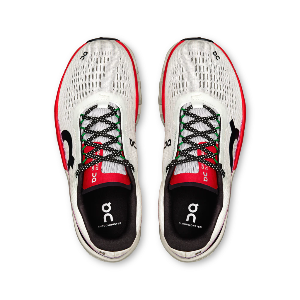 ON Women's CloudMonster 2 - Ivory/Red
