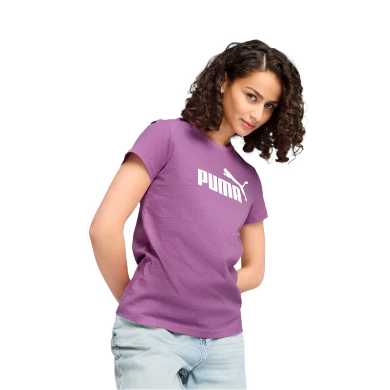 PUMA Womens Essentials No.1 Logo Heather Tee