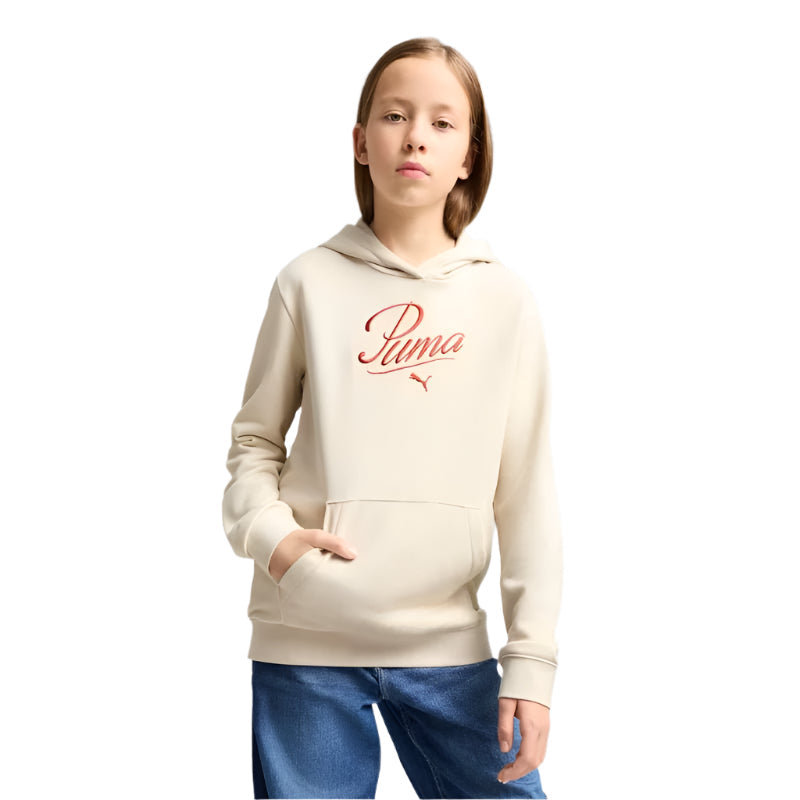 PUMA Girls Essential Script Hoodie