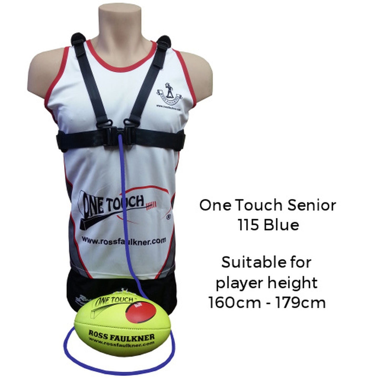 Ross Faulkner One Touch Senior Football Trainer - BLUE
