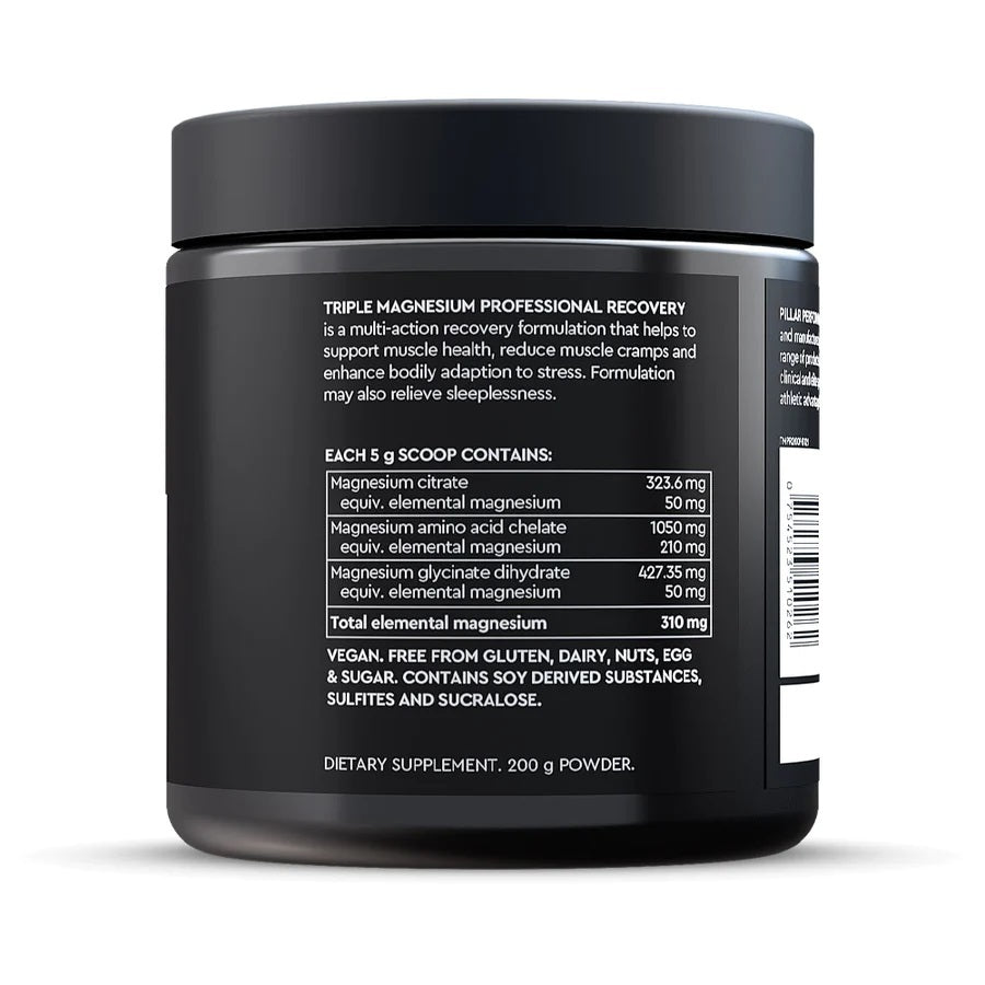 Pillar Performance Triple Magnesium Powder | 200g Tub