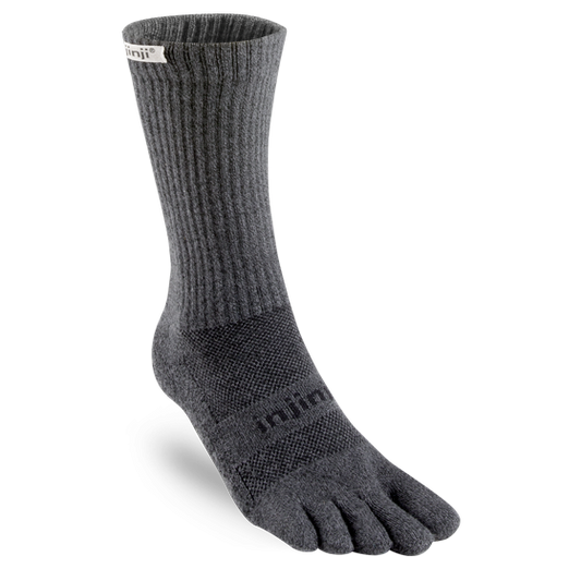 Injinji Trail Sock | Midweight | Crew Length | Granite