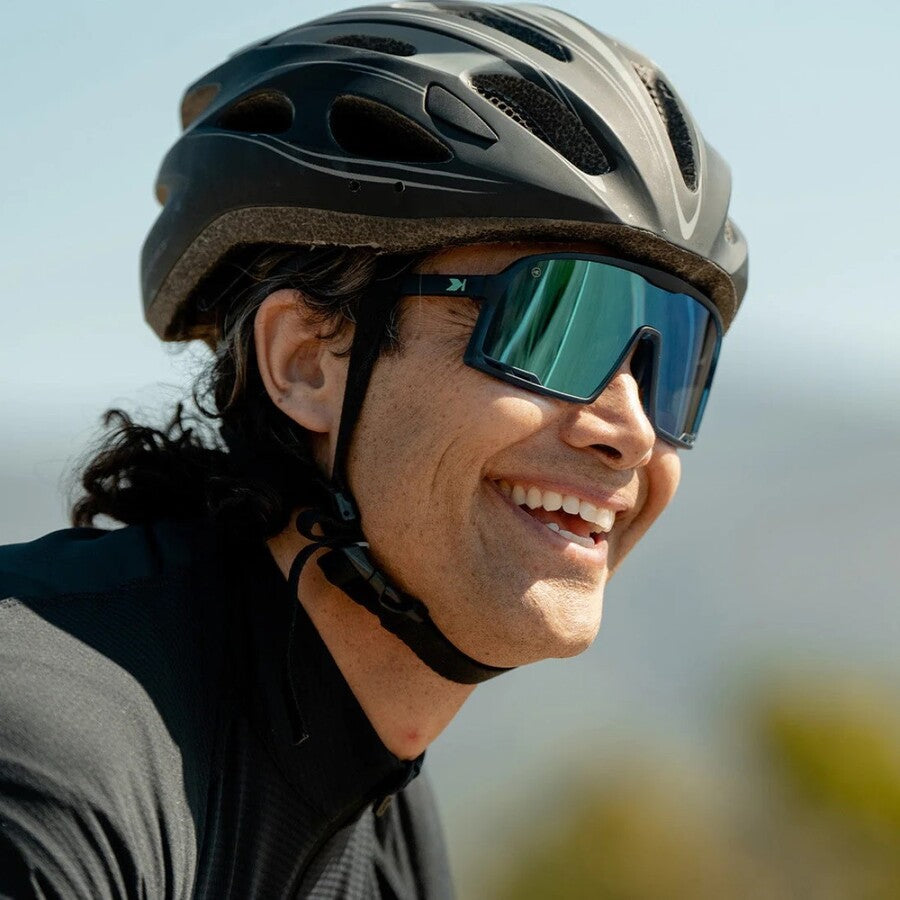 Knockaround Sunglasses | Campeones | Rubberized Navy / Mint