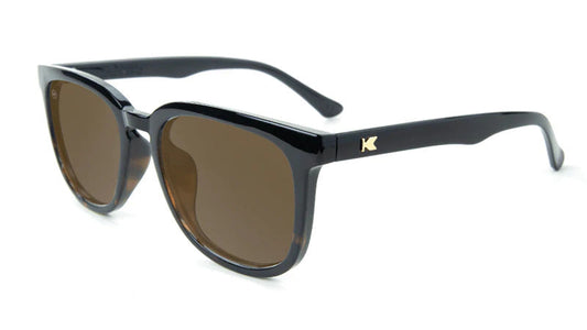 Knockaround Sunglasses | Paso Robles | Glossy Black & Tortoise Shell Fade / Amber