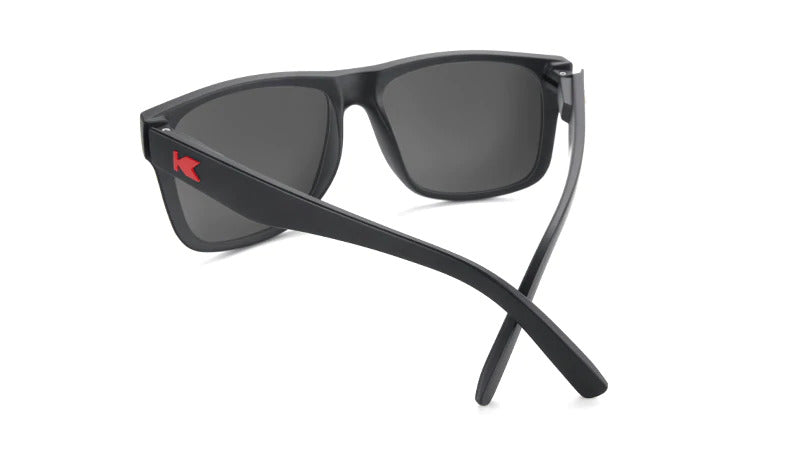 Knockaround Sunglasses | Torrey Pines | Matte Black / Red Sunset
