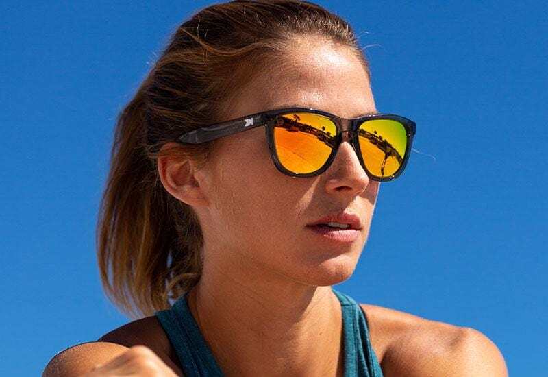 Knockaround Sunglasses | Premiums Sport | Clear Grey / Sunset