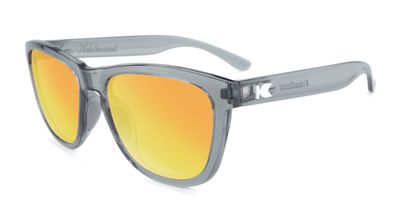 Knockaround Sunglasses | Premiums Sport | Clear Grey / Sunset