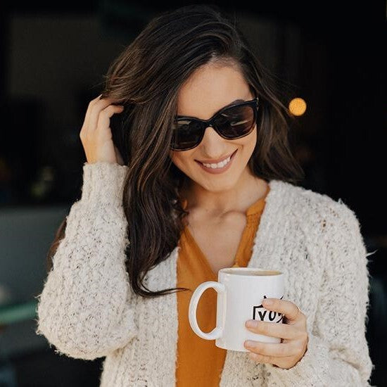 Knockaround Sunglasses | Deja Views | Glossy Black & Blonde Tortoise Shell Fade