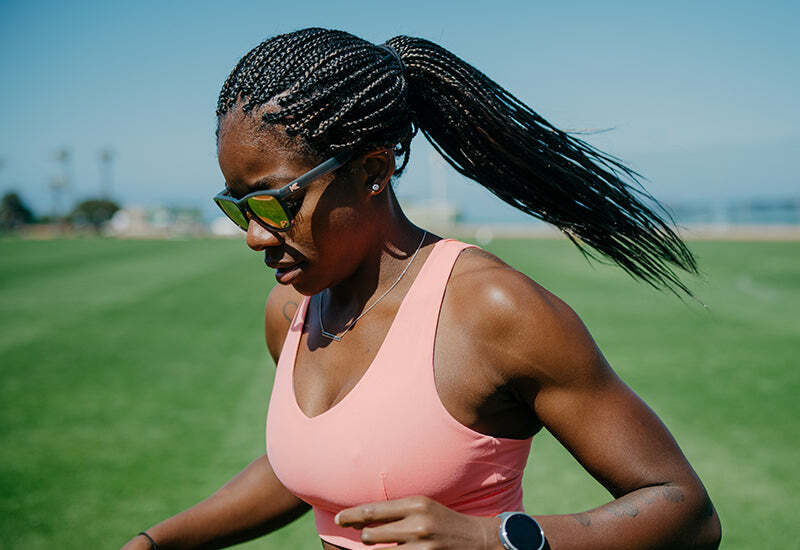 Knockaround Sunglasses | Premiums Sport | Jelly Grey / Peach