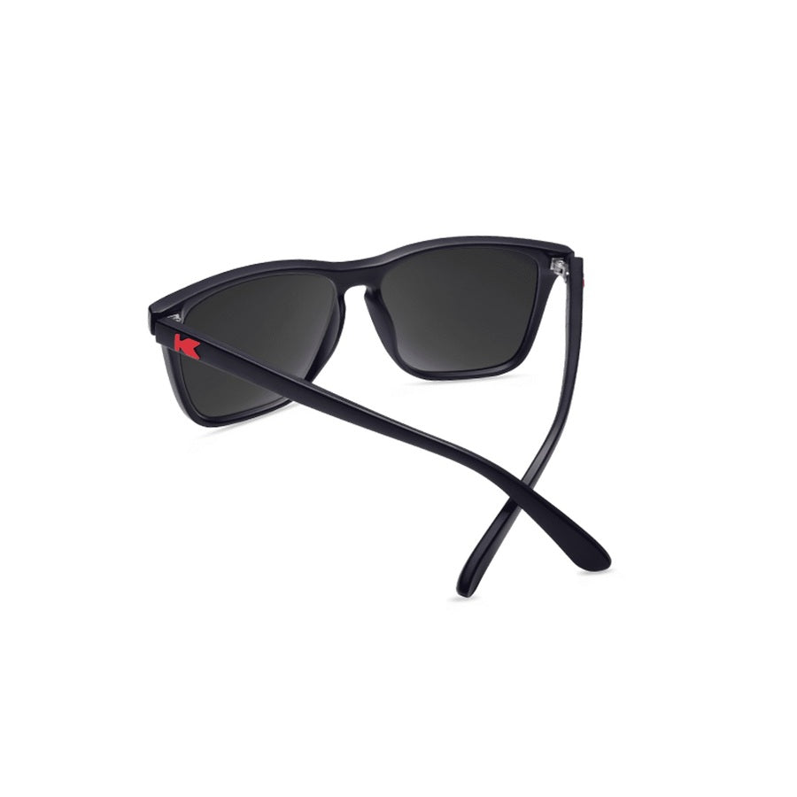 Knockaround Sunglasses | Fast Lanes | Matte Black / Red Sunset