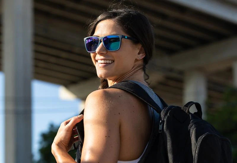 Knockaround Sunglasses | Fast Lanes Sport | Rubberized Navy / Mint