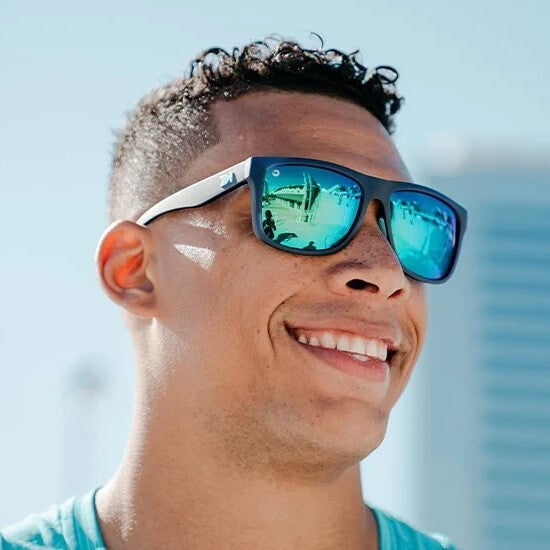 Knockaround Sunglasses | Torrey Pines Sport | Rubberized Navy / Mint